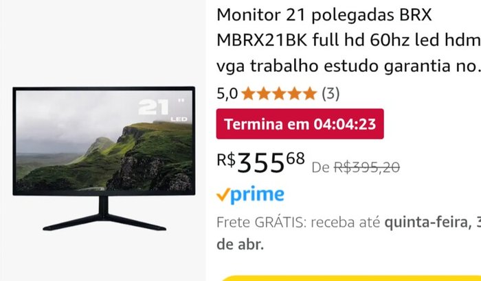 ajuda para compra um monitor