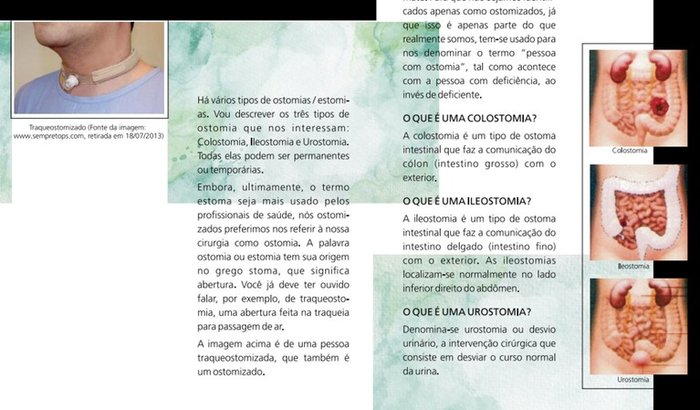 Ajude a doar cartilhas para pacientes recém ostomizados