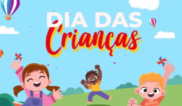 Dia 12 de outubro alegre para as crianças carentes 