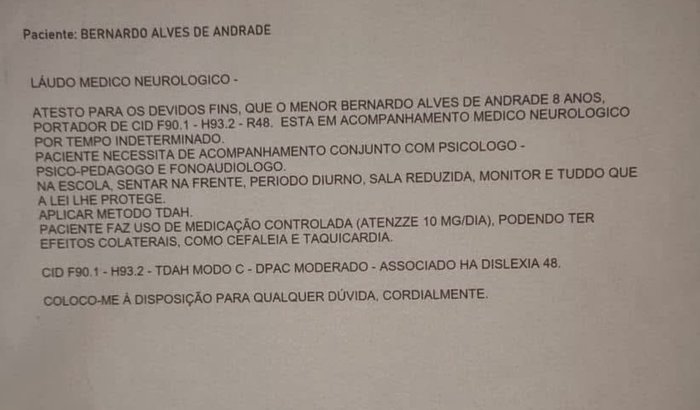 Medicações e  tratamento 