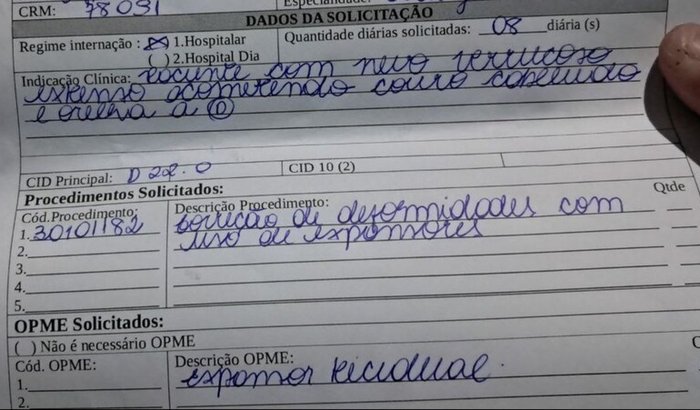 Cirurgia da Isabelly 