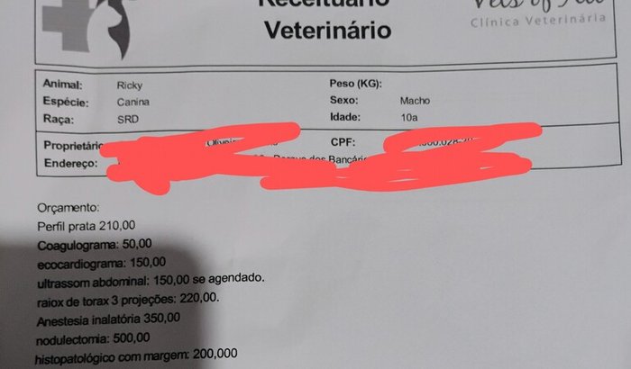 Ricky precisa urgente de cirurgia 