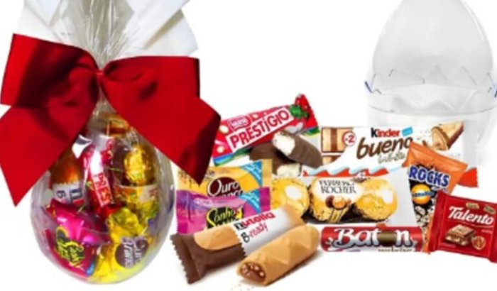 Doação de Ovos de Páscoa para crianças em vulnerabilidade social