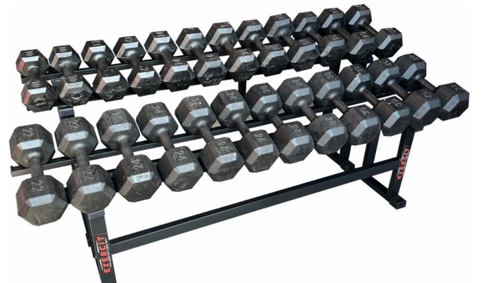 Kit Dumbell + Suporte para Academia