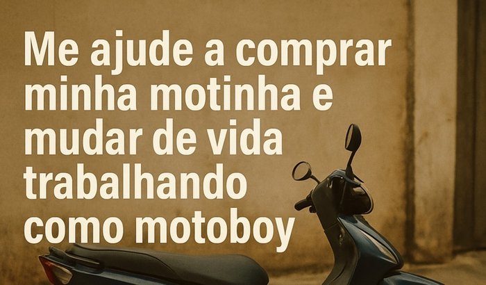 FUI ROUBADO, ME AJUDE A COMPRAR UMA MOTO PARA MIM TRABALHAR 