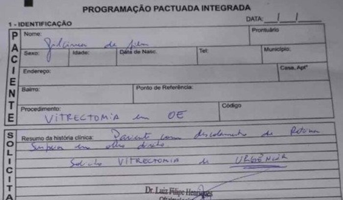 Cirurgia de deslocamento de retina