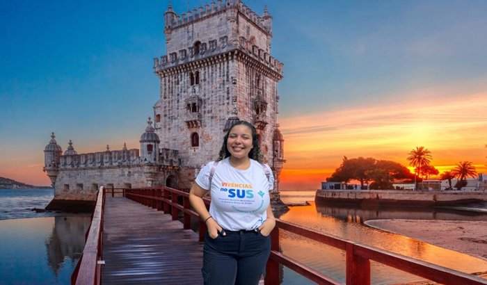 Laura no Intercâmbio em Portugal