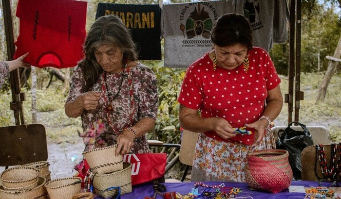 Câmera fotográfica aldeia Nhanderekoá