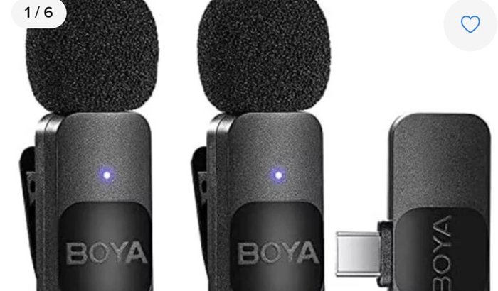 Microfone lapela boya