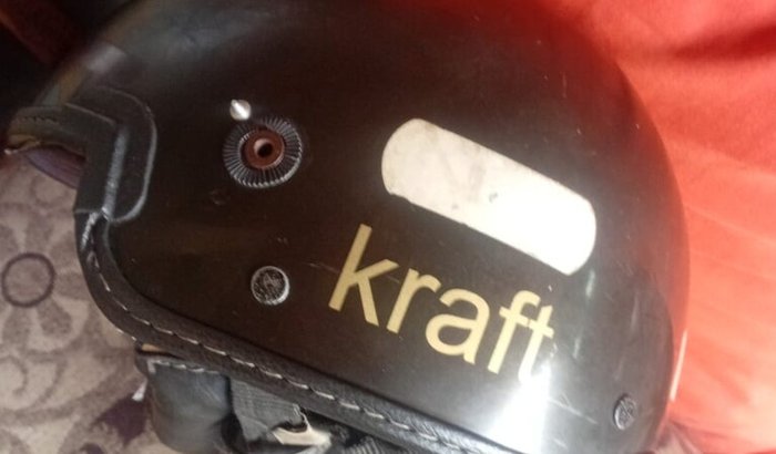 Para presentear o Elias com um novo capacete no aniversário 