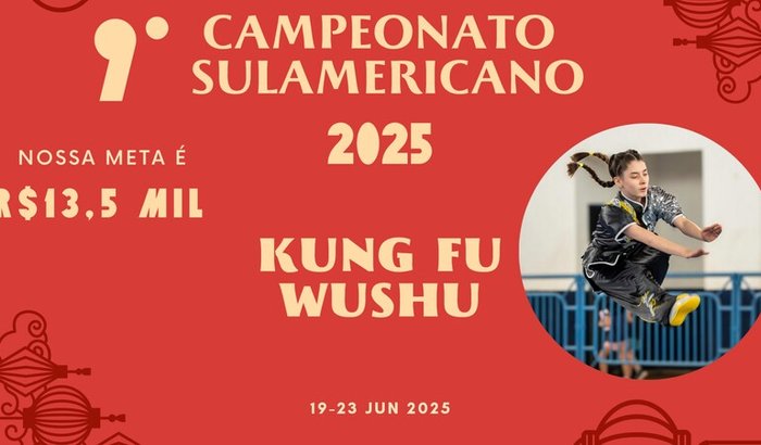 Ajude Malu a viajar para o Campeonato Sul-Americano de Kung-Fu