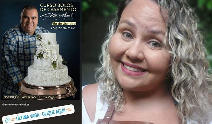 Curso de bolo de Casamento Antônio Marciel