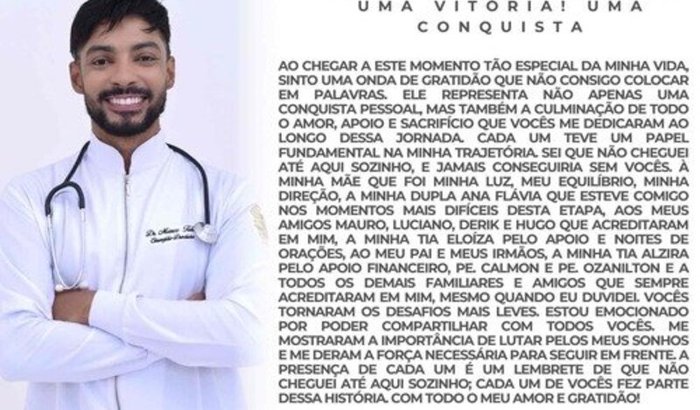 Colação de grau e missa do Marco Túlio