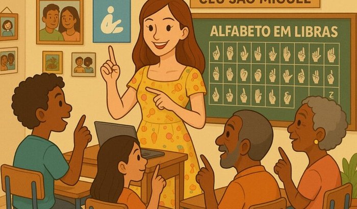 Apoio para a professora Charlotte: celular e notebook roubados