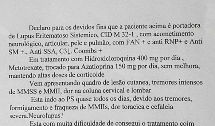 Ajude Bianca com tratamento contra o Lúpus 
