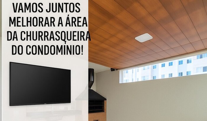 Televisão para as churrasqueiras 