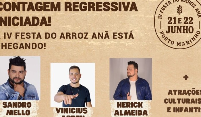 IV FESTA DA COLHEITA DO ARROZ ANÃ DE PORTO MARINHO