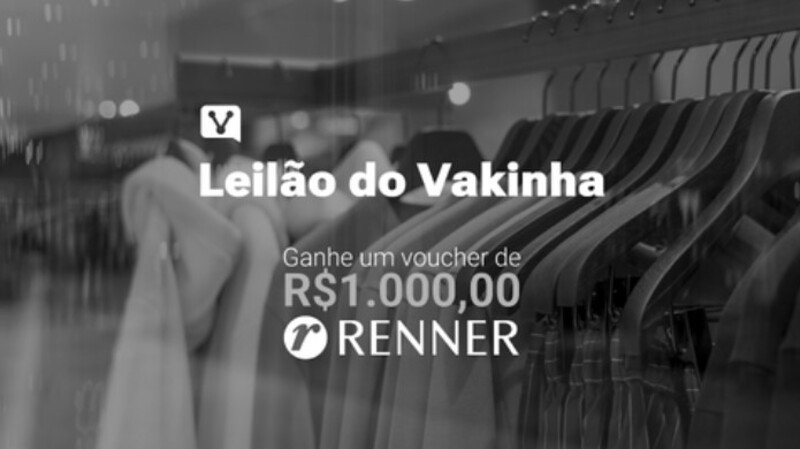 imagem da vaquinha Leilão do Vakinha - R$1.000 em compras Renner