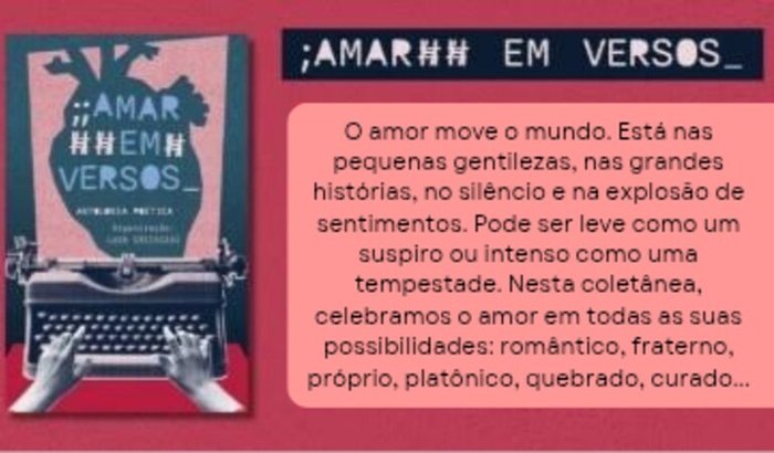 Ajude Victoria a publicar seus poemas em “Amar em Versos”