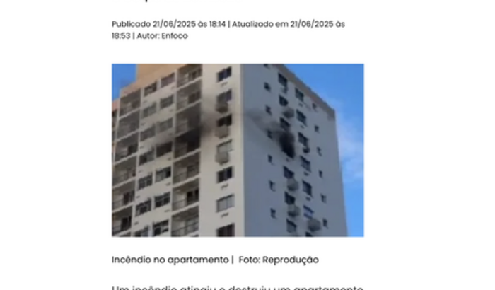 Ajudando família a recomeçar - Apartamento incendiado