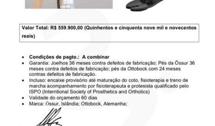 Novas próteses e cadeira de rodas Juan Pablo Atleta de Tênis