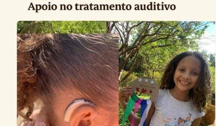 Ajude Ana Cecília ouvir o mundo