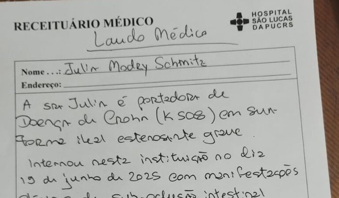 💙 Ajude a Júlia no tratamento da Doença de Crohn