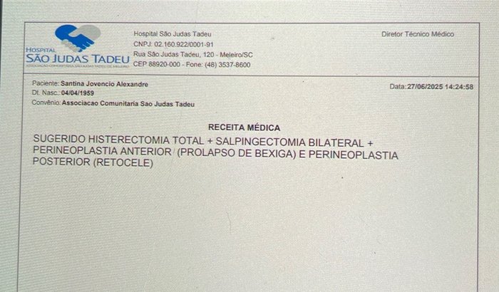 Ajude na cirurgia da Santina