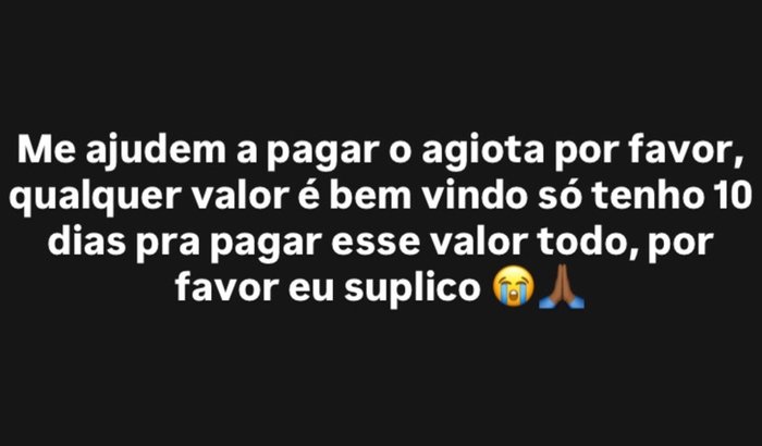 Me ajude a pagar o agiota