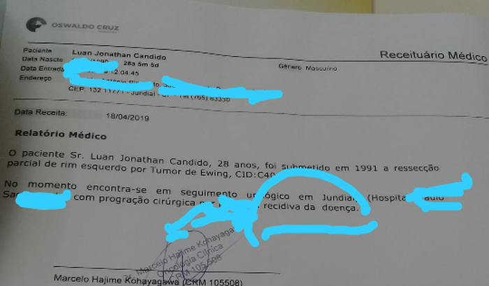 RECIDIVA Tumor Ewing extra ósseo