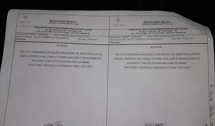 Ajuda para custear a cirurgia 