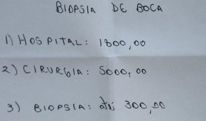 Ajuda na cirurgia da minha tia Francisca Maria 