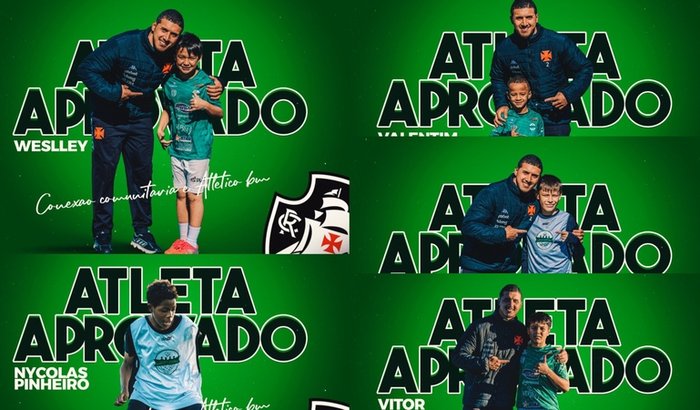 Ajude esses 5 jovens atletas a realizarem um sonho no Vasco da Gama! ⚽️ 