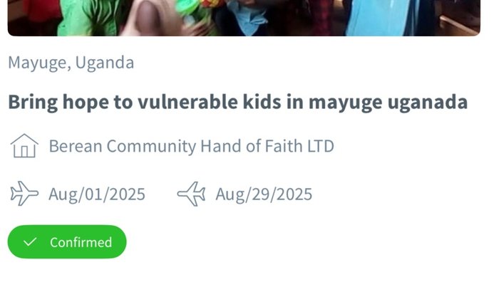 Compra para crianças em Uganda e coletores menstruais