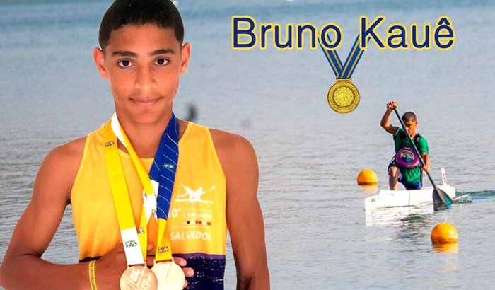 Apoio a Bruno Kauê para competir no Campeonato Brasileiro de Canoagem