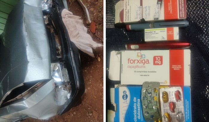 Tratamento mãe/Acidente carro