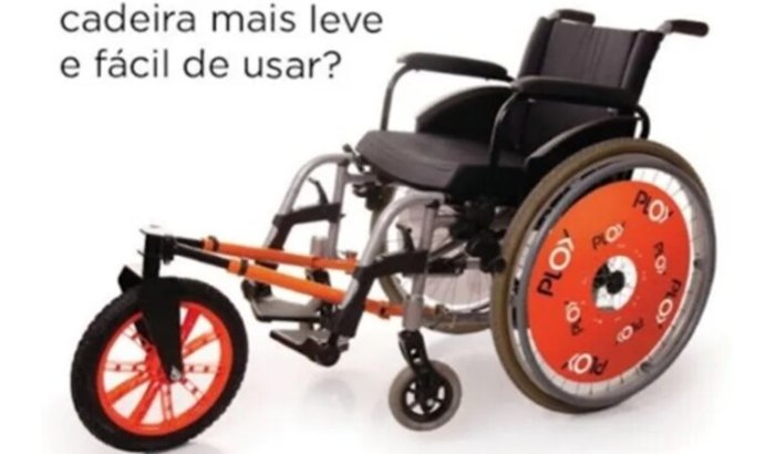 Ajuda para peça auxiliar de cadeira de rodas