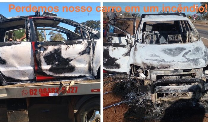 Perdemos nosso carro em um incêndio!