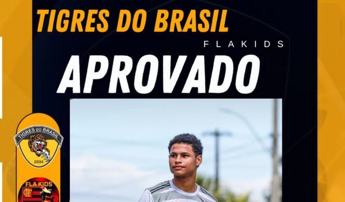 Apoio Financeiro para Estadia no clube Tigres do Brasil,Onde ele foi aprovado no clube