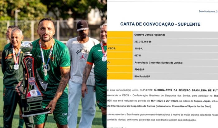 Ajude o Gustavo a representar o Brasil nas Surdolimpiadas de verão em Tóquio !