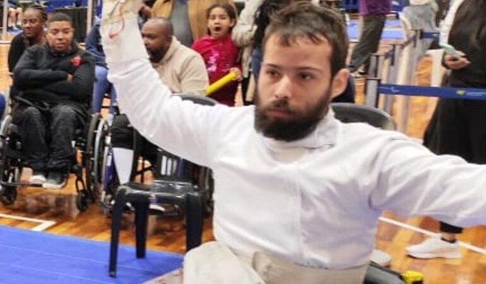 Cadeira de jogo para paraesgrima