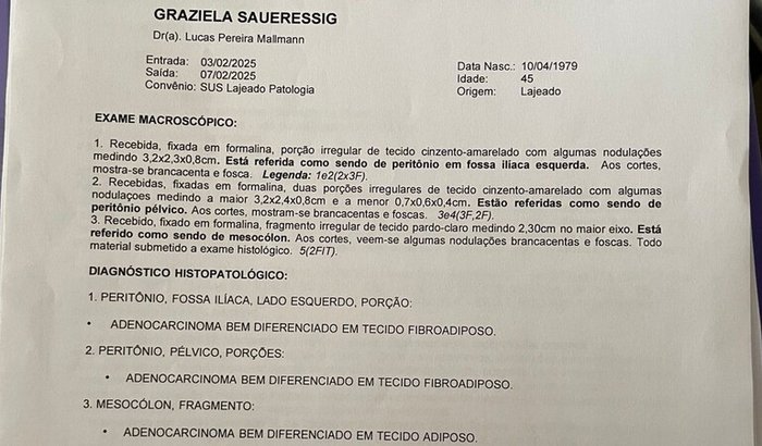 Ajuda no tratamento de câncer da Grazi