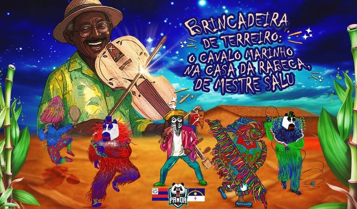 Urso Panda e Mestre Salustiano