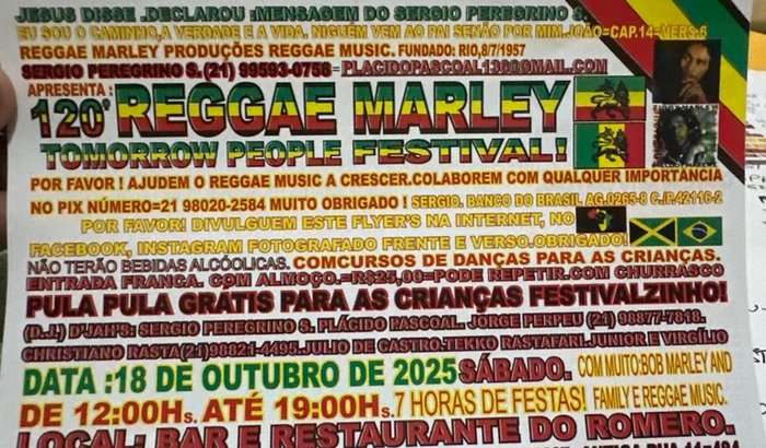 120• REGGAE MARLEY TOMORROW PEOPLE FESTIVAL!