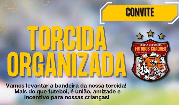 Bandeira da Torcida Organizada - Futuros Craques