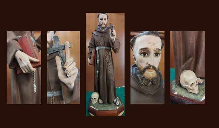 Restauração da Imagem de São Fco de Assis do HBP em Campinas/SP