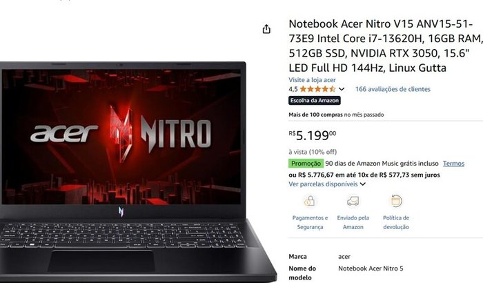 Me ajude a comprar um notebook para a faculdade