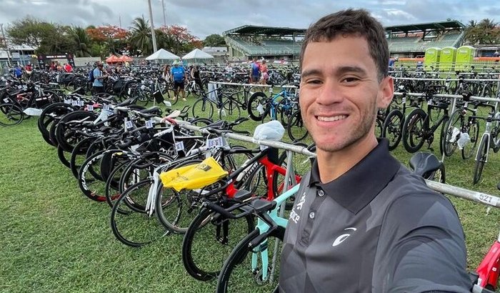 Paulinho no Mundial de Ironman 70.3 Marbella