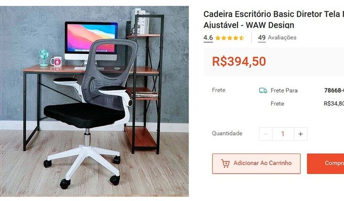 Ajuda para comprar uma cadeira!