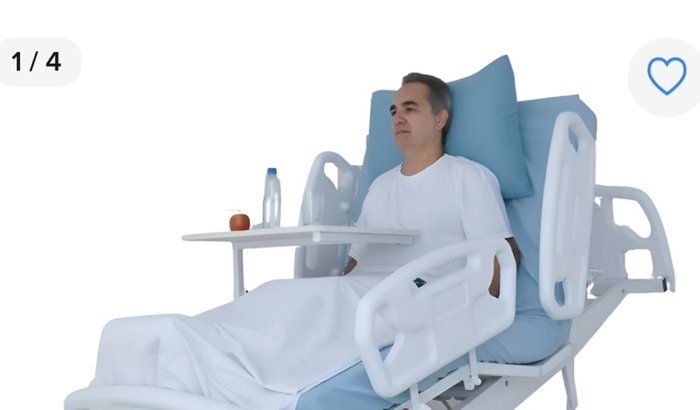 Ajude a comprar a cama hospitalar com controle